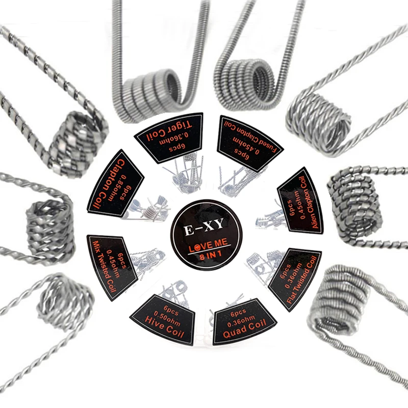 Clapton Wire Pre Built - Vmiss 8 In 1ที่สร้างไว้ล่วงหน้า Coil Clapton