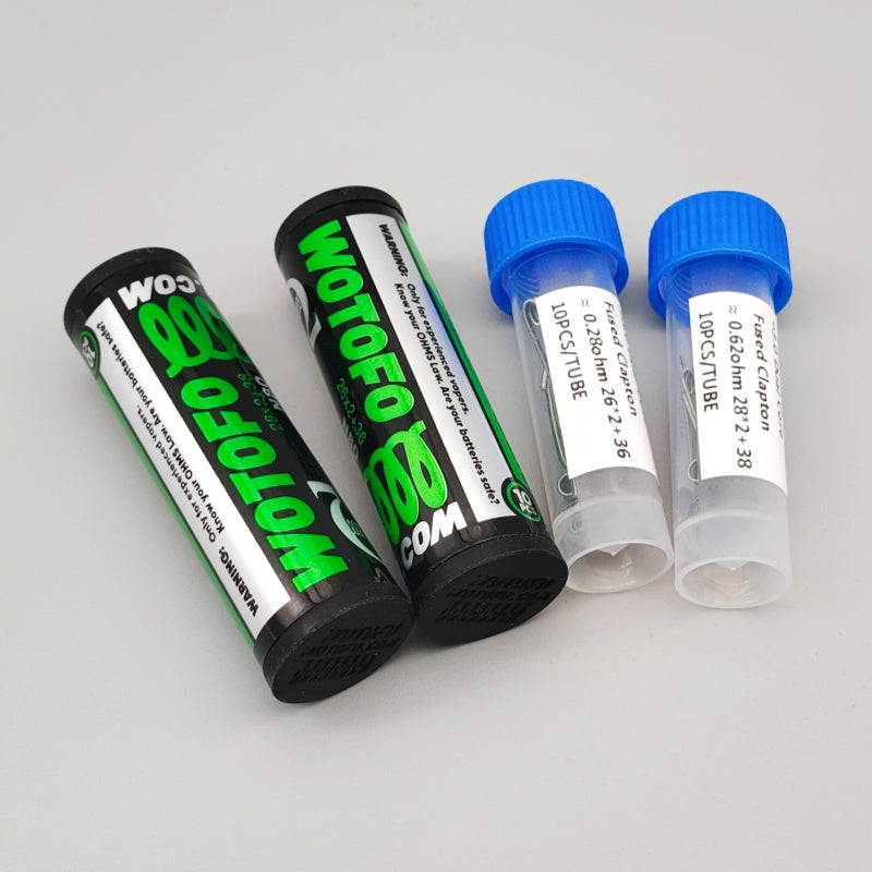 Clapton Wire Pre Built - Ni80 คอยล์ทำความร้อนแบบ Dual Core Fused Clapton