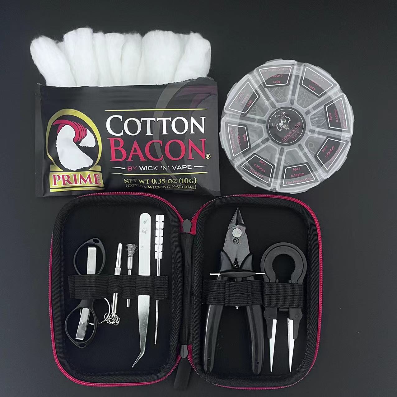 Clapton Wire Pre Built - ชุดเครื่องมือกระเป๋าเซรามิคแหนบคีมลวด Clapton COIL 8 in 1