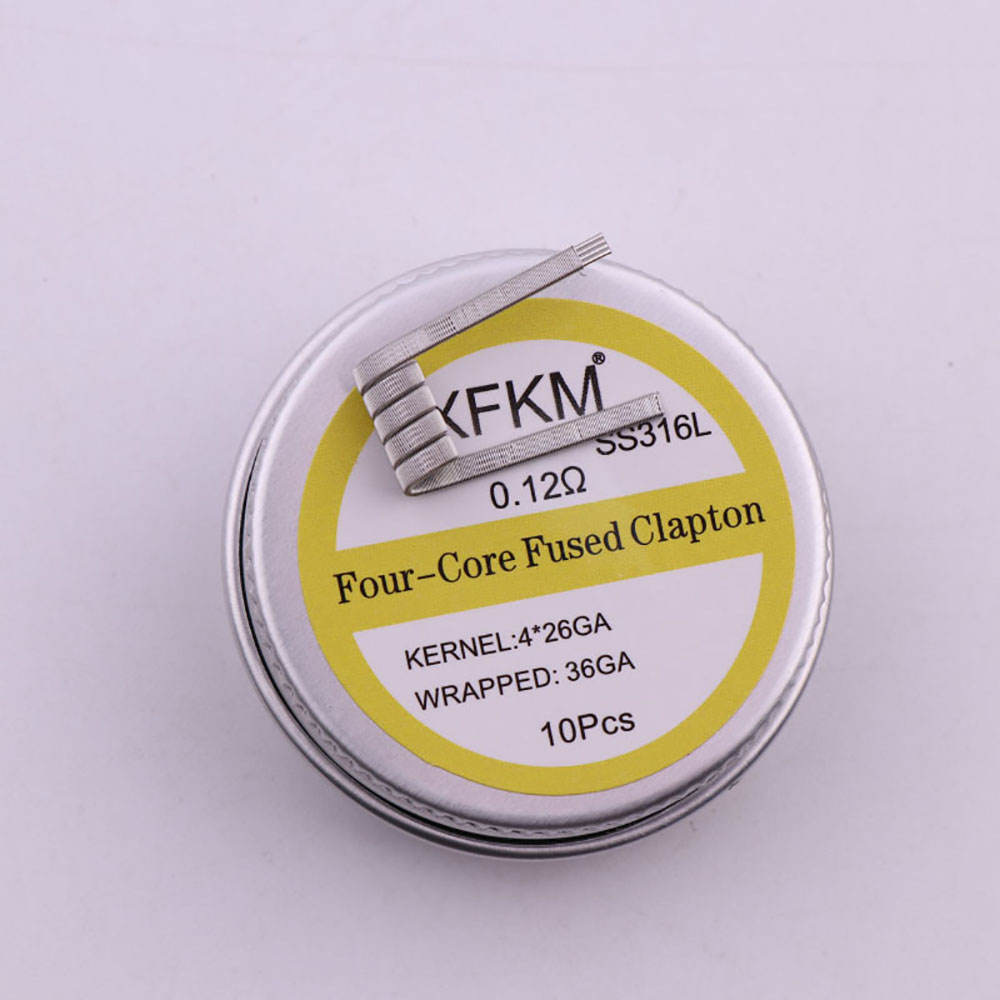 Clapton Wire Pre Built - 10ชิ้น/กล่อง3มมเกลียว ID ขดลวดแคลบันขดลวดต้านทานการบิดเกลียวนอก A1/SS316L/NI80ความร้อนลวดเครื่องมือขัด