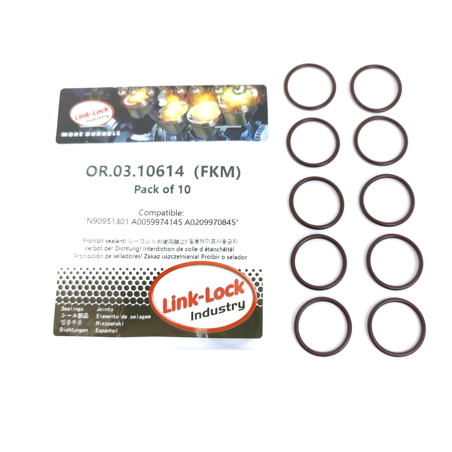 10PCS OR.03.10614 FKM วิทอนชุด - Tank O-Ring Seal บทวิจารณ์และราคา