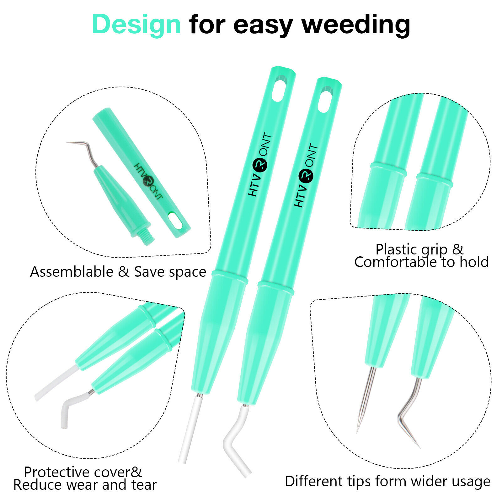 HTVRONT 4 PCS DIY Craft Weedin - Dry Herb Vaping Accessories บทวิจารณ์และราคา