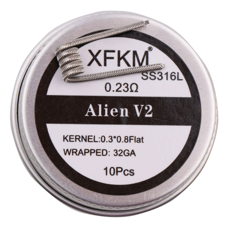 ขดลวด V2 xfkm แบบ NI80/A1/SS31 - Clapton Wire Pre Built บทวิจารณ์และราคา