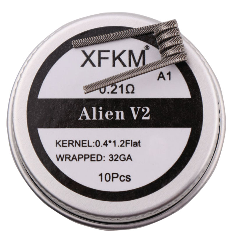 ขดลวด V2 xfkm แบบ NI80/A1/SS31 - Clapton Wire Pre Built บทวิจารณ์และราคา